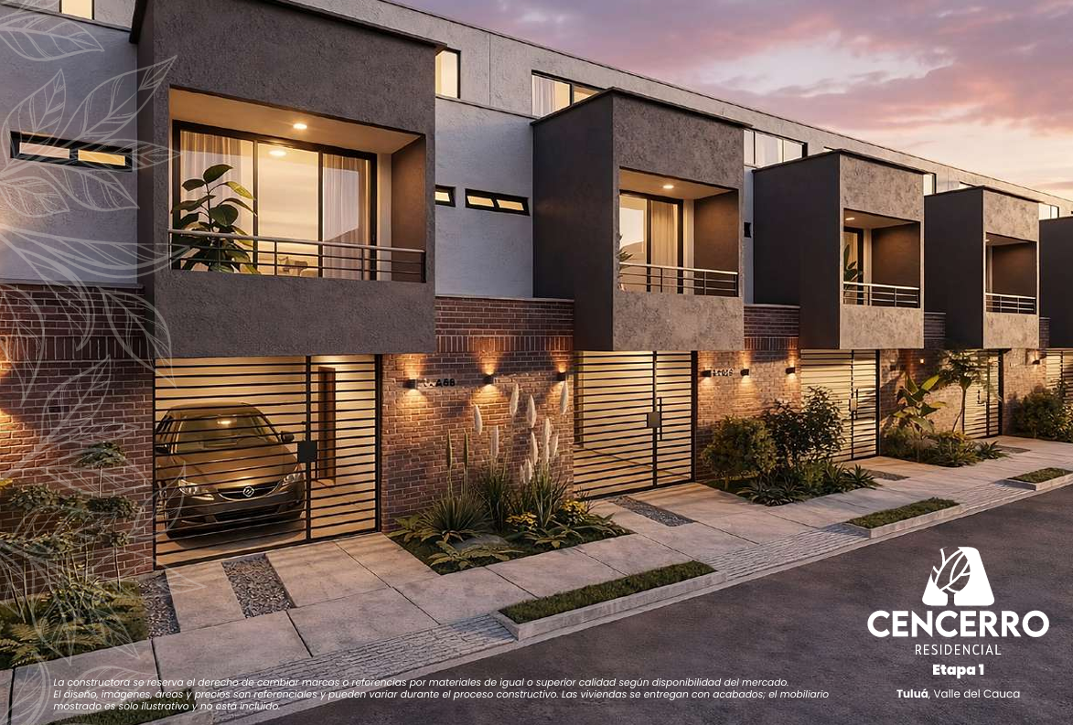 Venta de casas nuevas en Tuluá, Valle del Cauca